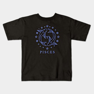 Pisces Astrology Zodiac Sign Kids T-Shirt